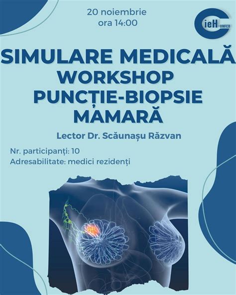 Înscrieri workshop Puncție biopsie mamară CieH UMFCD