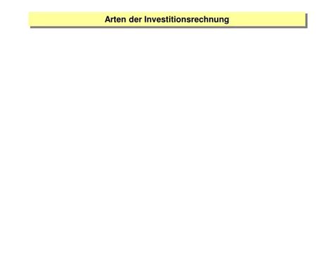 Ppt Arten Der Investitionsrechnung Powerpoint Presentation Free