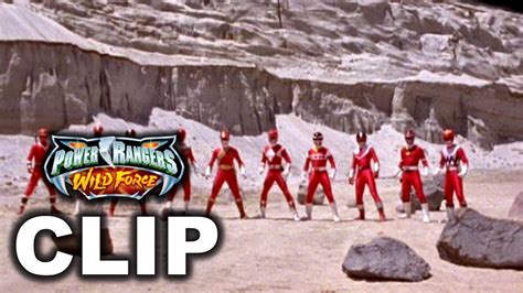 Power Rangers Wild Force All Red Rangers Morph Sequence Forever Red Team Up Episode Youtube