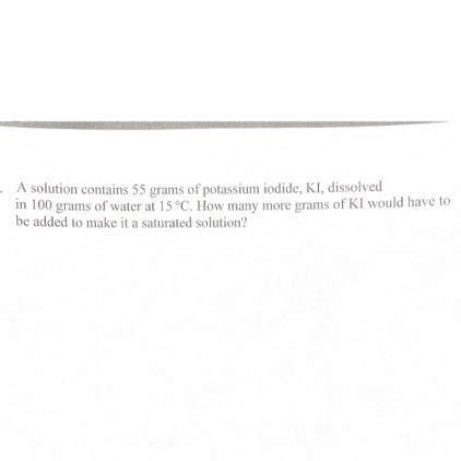 A Solution Contains Grams Of Potassium Iodide Ki Dissolved In