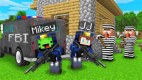 Why Did Mikey And Jj Become Fbi In Minecraft Maizen Youtube