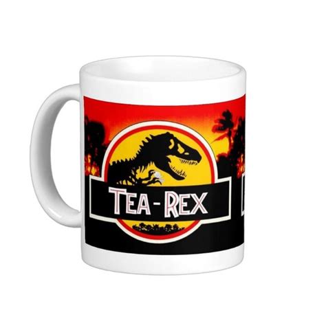 Tea Rex Dinosaur Novelty Coffee Tea Mug Cup T Jurassic Park Inspired