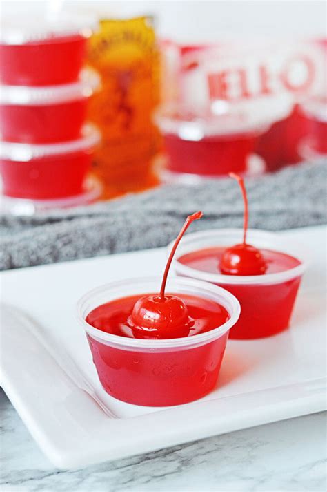 Easy Cherry Fireball Jello Shots Easy Sips And Dips