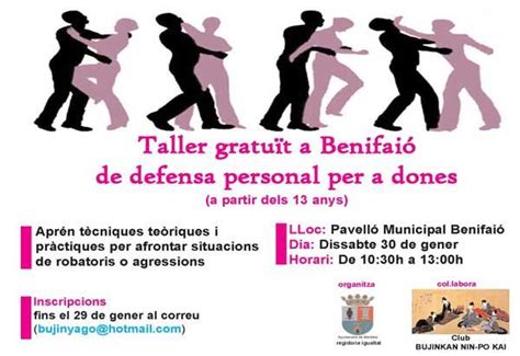 Taller Gratuito De Defensa Personal Para Mujeres En Benifai El Sis Doble