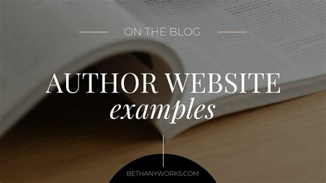 Author Website Examples: How to Build a Captivating Site as a Writer ...