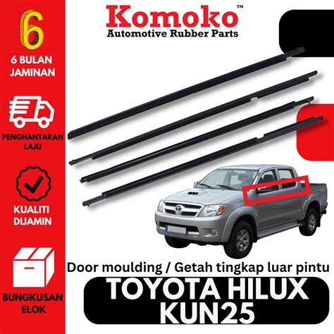 Toyota Hilux Vigo KUN25 KOMOKO Door Moulding Door Trim Getah Moulding