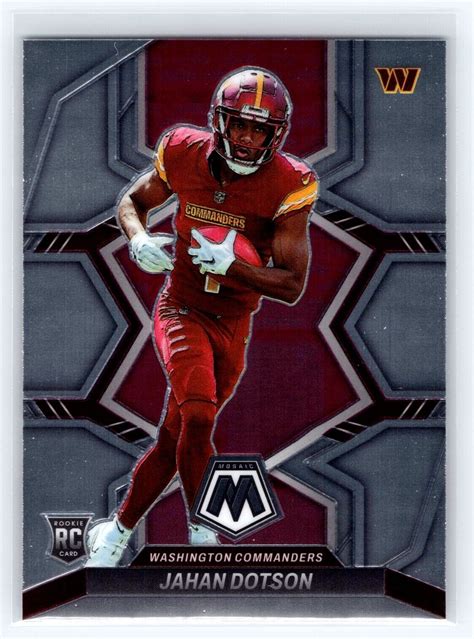 Jahan Dotson 2022 Panini Mosaic Rookie Base Football Card 314