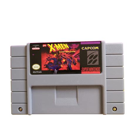 Buy X Men Mutant Apocalypse Super Nintendo Snes Game Card Rpg Game Card Battery Save Us Version