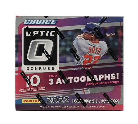 2022 Panini Donruss Optic Choice Baseball Hobby Box Da Card World