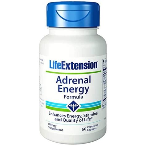 Life Extension Adrenal Energy Formula 60 Caps Цена