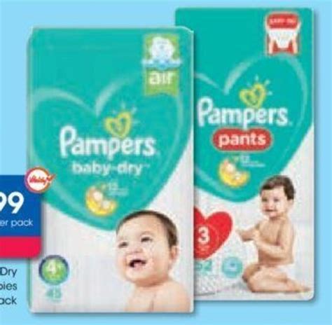 Pampers Pants Or Baby Dry Disposable Nappies Value Pack Offer At Clicks