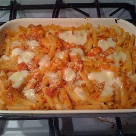 Ziti Baked with Ricotta Cheese