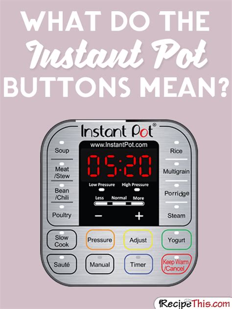 Free Printable Instant Pot Cheat Sheet Artofit