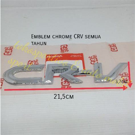 Jual EmbLem Stiker Lambang Tulisan Huruf Logo Honda CRV Crv Krome 2004