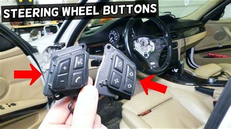 HOW TO REMOVE AND REPLACE STEERING WHEEL RADIO SWITCH BUTTONS BMW E90