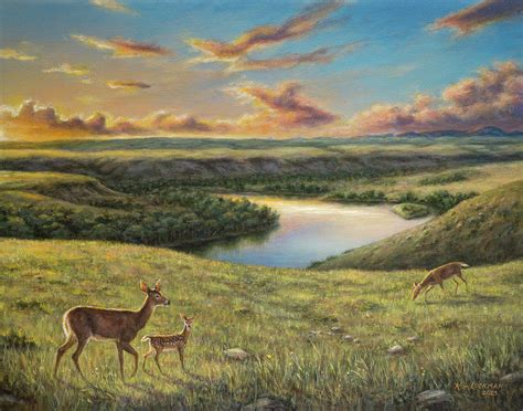 Missouri River Sunrise Painting By Kim Lockman Fine Art America