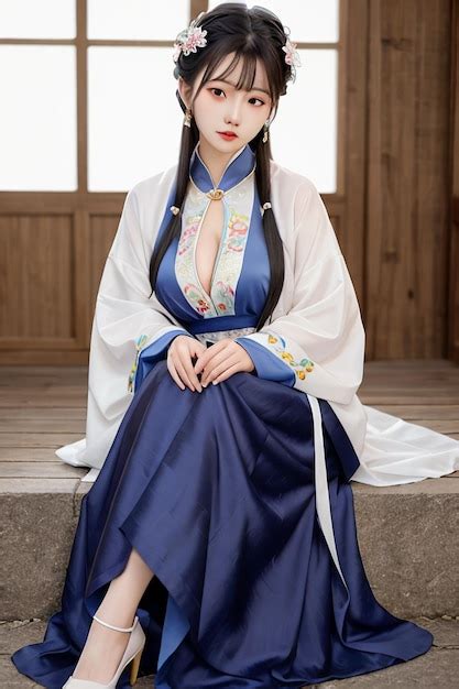 Premium AI Image | The new hanfu dress female hanfu costume hanfu dress ...