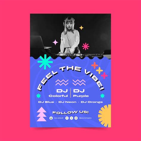 Free Vector | Music colorful template design