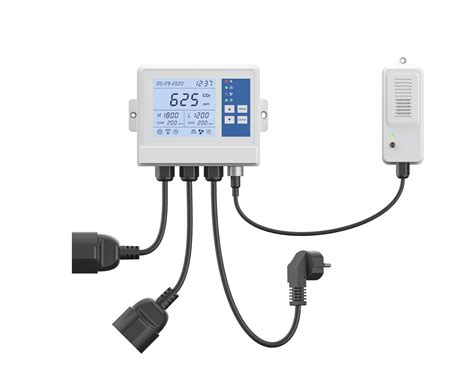 Dual Ndir Remote Sensor Waterproof Greenhouse CO2 Controller Monitor