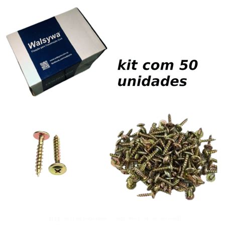 Parafuso Chipboard Cabe A Flangeada X Mm Kit C Unidades