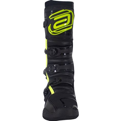 Bota ASW Elevate Preto Amarelo Areia Grid Motors