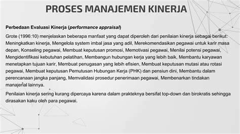 Proses Management Kinerja SDM Pdf