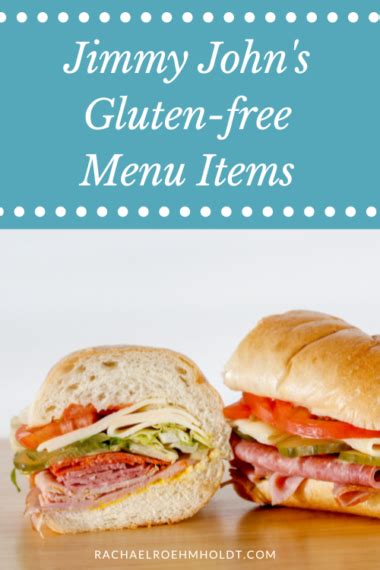 Jimmy Johns Gluten Free Menu Items Rachael Roehmholdt