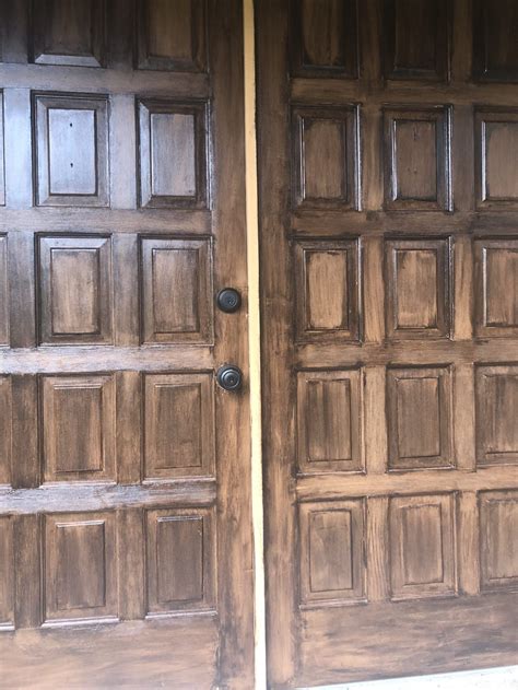 Diy Front Door Makeover With Gel Stain How To Stain Over A Painted