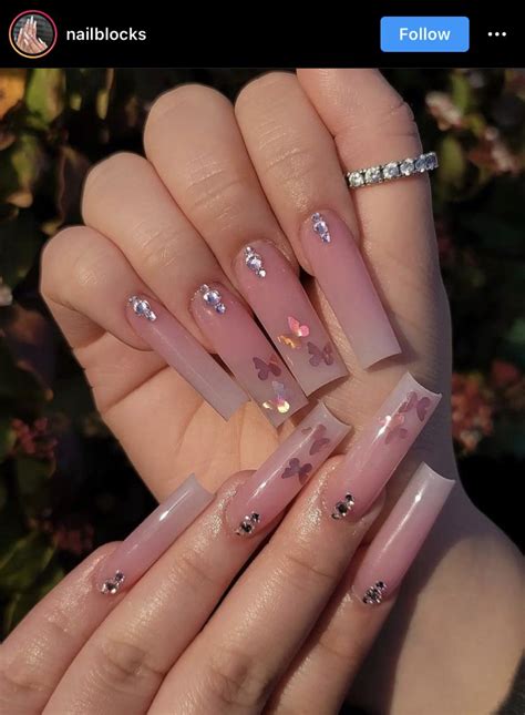 Nails Acrylic Nails Long Nails Pink Acrylic Nails