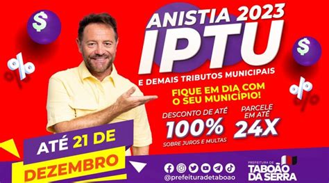 Ltimos Dias Para Ades O Campanha De Anistia Da Prefeitura De