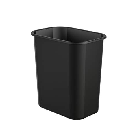 GuestSupply US Suncast Desk Side Wastebasket 3 Gallon Black