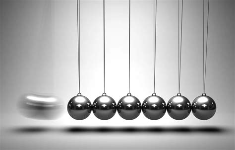 Wallpaper movement, mechanics, physics, metal balls, newton's cradle ...