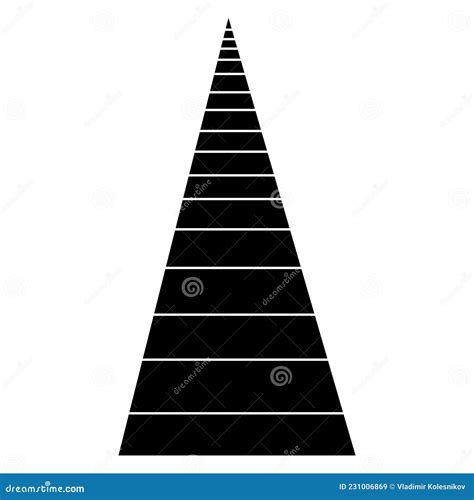 Fir Tree Black Icon Flat Design Style Stock Vector Illustration Of