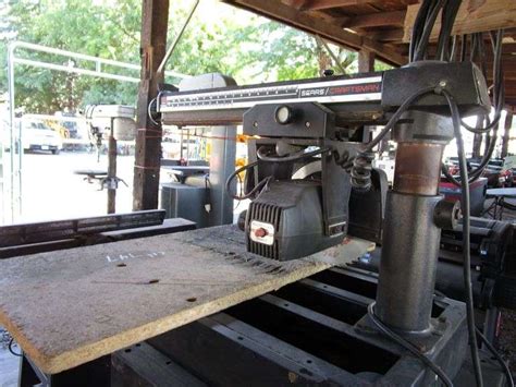 Craftsman Radial Arm Saw W Tool Box Heaverlo Northwest Auctions