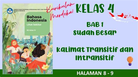 Kurikulum Merdeka Kelas Bahasa Indonesia Bab Kalimat Transitif