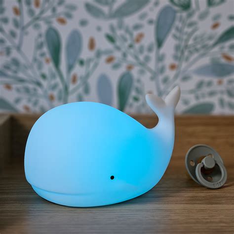 Veilleuse Led Baleine Rechargeable Usb En Silicone Veilleuse Faible