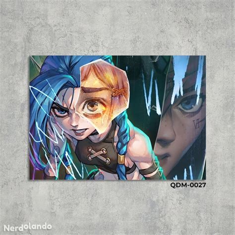 Jinx Arcane League Of Legends 027 Quadro Mdf Elo7