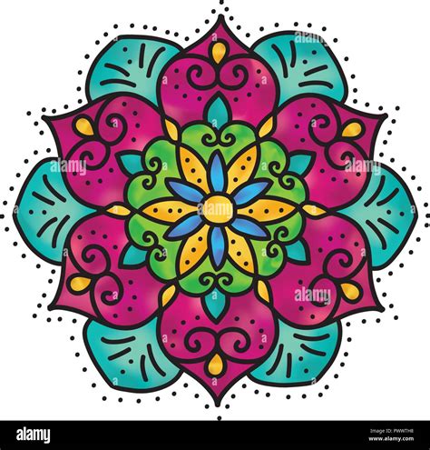 Floral Mandala Imágenes De Stock And Floral Mandala Fotos De Stock Alamy