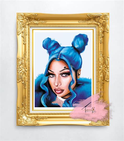 Megan Thee Stallion Wall Art, Megan Thee Stallion Art Print, Hip Hop ...