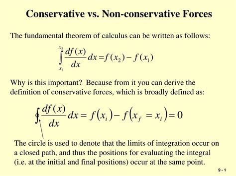 Ppt Conservative Vs Non Conservative Forces Powerpoint Presentation