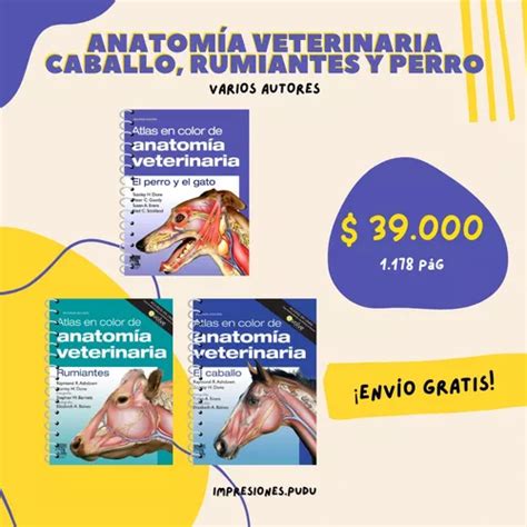 Pack Atlas En Color De Anatom A Veterinaria Cuotas Sin Inter S