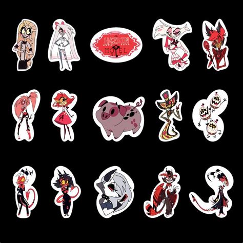 Hazbin Hotel And Helluva Boss Sticker Set Etsy Hotel Art Sticker