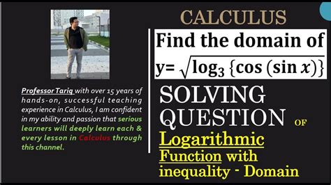 Find The Domain Of Logarithmic Function Find The Domain Of Square Root