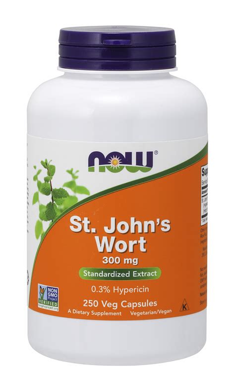 NOW Supplements St John S Wort Hypericum Perforatum 300 Mg