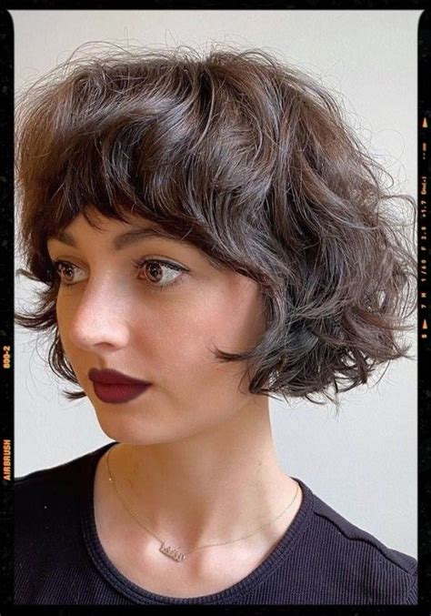 French Bob Curly Hair Curly Bob Bangs Curly Bob With Fringe Bobbed Hairstyles With Fringe Bob