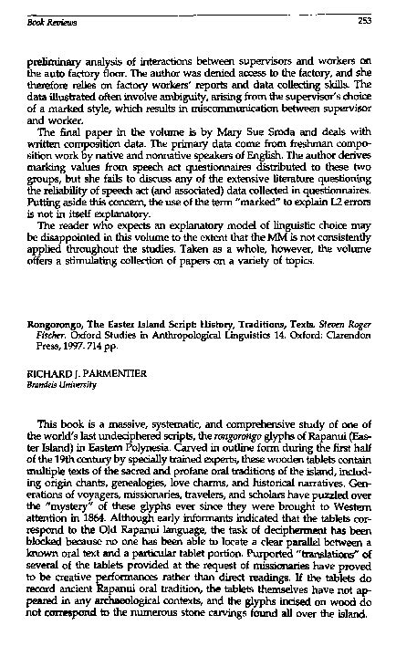 (PDF) Rongorongo, The Easter Island Script: History, Traditions, Texts ...