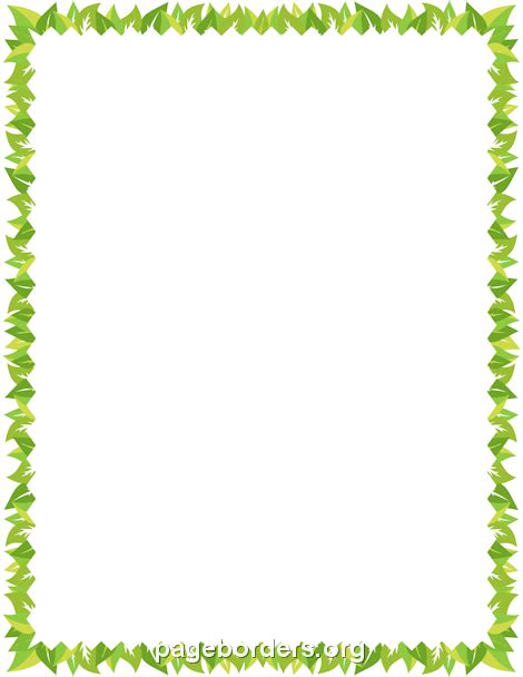 Leaf Border: Clip Art, Page Border, and Vector Graphics