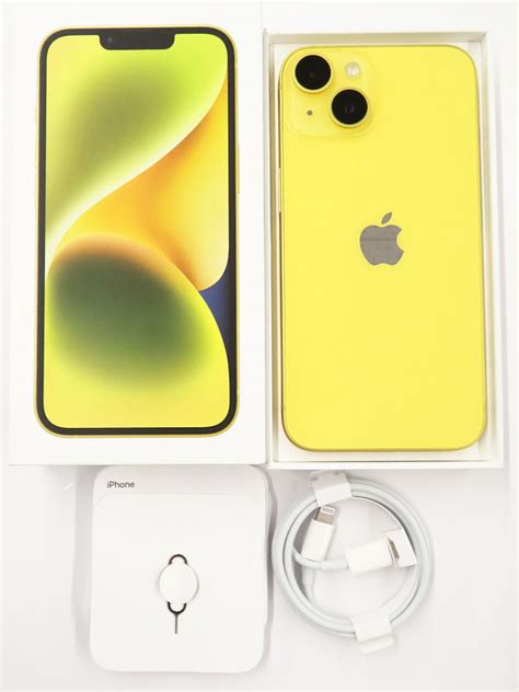 AppleアップルiPhone 14 128GB SIMフリー イエローMR3Q3J A 2023年3月発売 スマートフォン 1週間