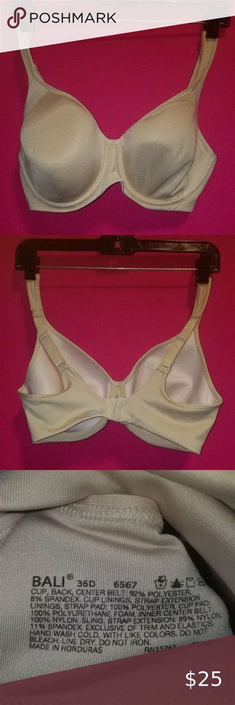 Bali Bra Active Classic Coverage Foam Underwire 6567 T33 Bali