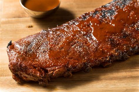 Homemade Smoked St Louis Style Spare Ribs Stock Image Image Of Unhealthy Sauce 196008597